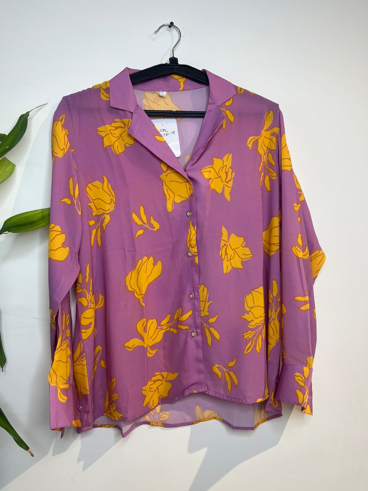 Purple georgette shirt